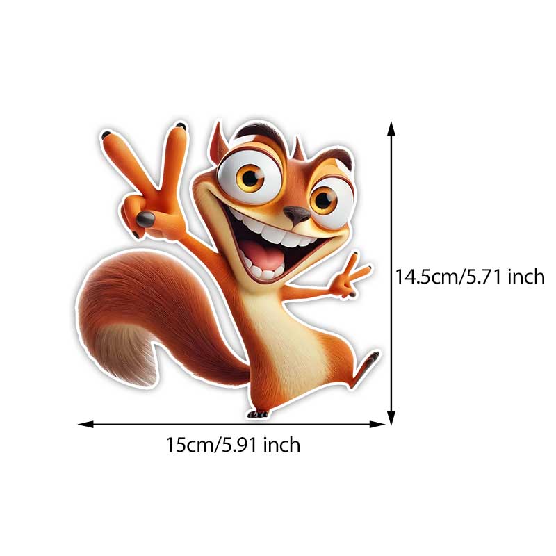 Happy Little Squirrel Car Sticker Vinyl Decal Waterproof Rear Window Motorcycle Camper Bumper Truck Laptop Decoration TM326 D-15cm Longest Side
Happy Little Squirrel Car Sticker Vinyl Decal Waterproof Rear Window Motorcycle Camper Bumper Truck Laptop Decoration TM326 D-15cm Longest Side
