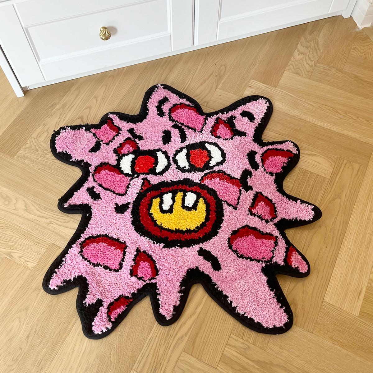 LAKEA Cherry Bomb Rug Strange and interesting Handmade Tufted Carpet Room Decor Kawaii Rug Small Rugs for Bedroom 70.5X66 CM
LAKEA Cherry Bomb Rug Strange and interesting Handmade Tufted Carpet Room Decor Kawaii Rug Small Rugs for Bedroom 70.5X66 CM