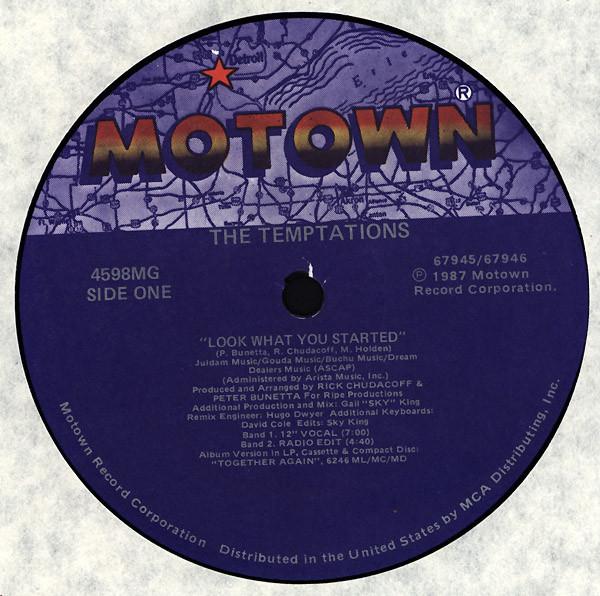 12inch Record TEMPTATIONS - Look What You Started 4598MG Motown 1987 US Dance & Electronica Used
12inch Record TEMPTATIONS - Look What You Started 4598MG Motown 1987 US Dance & Electronica Used