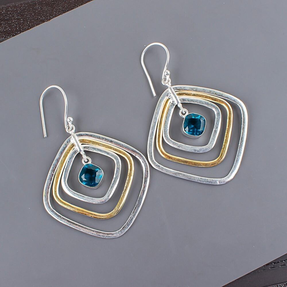 Apatite Gemstone 925 Sterling Silver Handmade Jewelry Earrings2.44 Gift For Her EE-70-12
Apatite Gemstone 925 Sterling Silver Handmade Jewelry Earrings2.44 Gift For Her EE-70-12