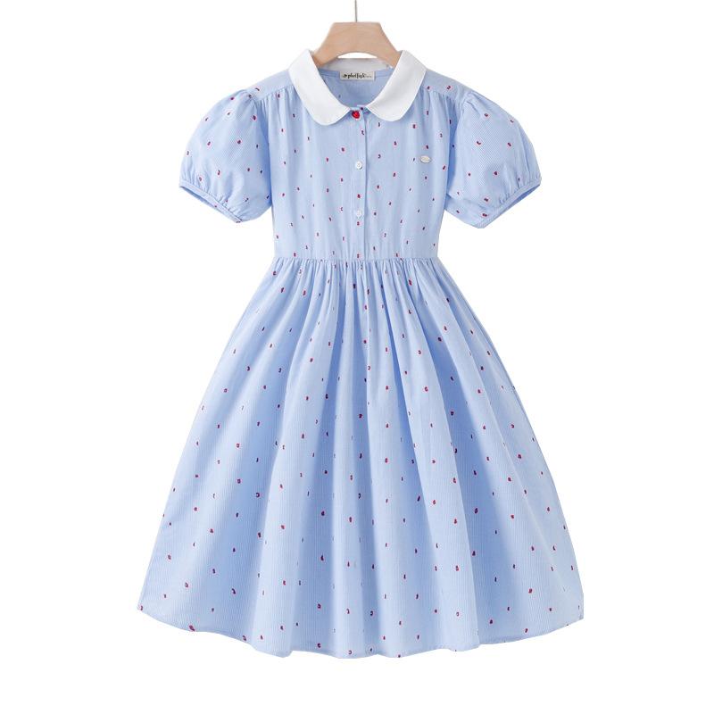 Girls Fashionable Cotton Dress for Summer, Children s Princess Polka Dot Shirt Dress 120cm синий
Girls Fashionable Cotton Dress for Summer, Children s Princess Polka Dot Shirt Dress 120cm синий