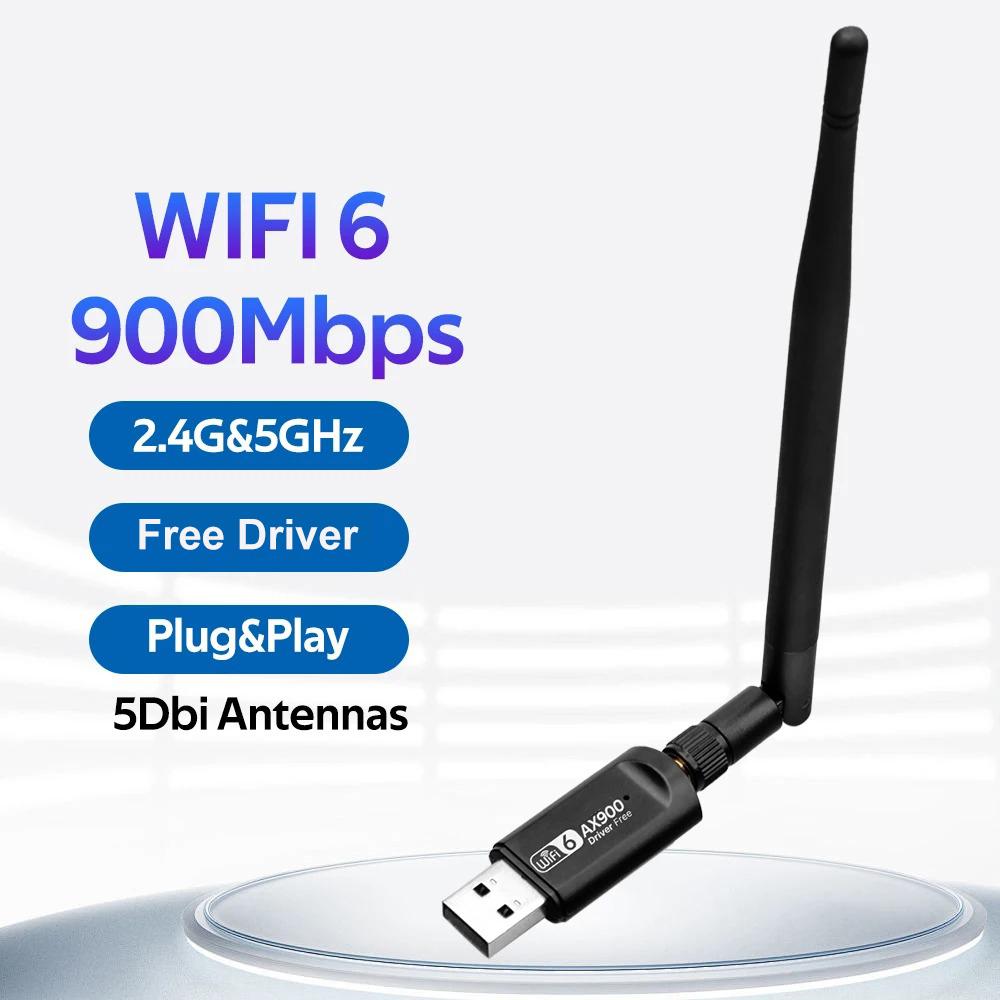USB-адаптер Wi-Fi, 900 Мбит/с, беспроводная сетевая карта, двухдиапазонный 2,4G, 5 ГГц, 5dbi, антенна, WiFi6, приемник-ключ для Win 10/11, бесплатный драйвер
USB-адаптер Wi-Fi, 900 Мбит/с, беспроводная сетевая карта, двухдиапазонный 2,4G, 5 ГГц, 5dbi, антенна, WiFi6, приемник-ключ для Win 10/11, бесплатный драйвер
