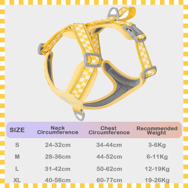 Pet Dog Universal Reflective Harness Vest Checkerboard No-Pull Adjustable Fit for Shiba Inu Border Collie For Outdoor Walking XS
Pet Dog Universal Reflective Harness Vest Checkerboard No-Pull Adjustable Fit for Shiba Inu Border Collie For Outdoor Walking XS