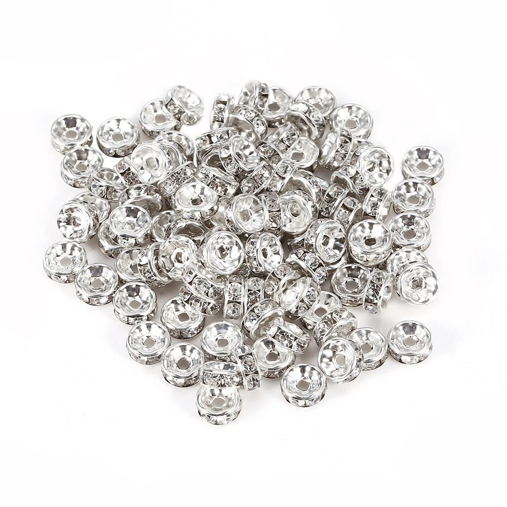 100pcs/set Alloy Rhinestone Loose Charm Spacer Bead for Jewelry Making 8mm серебряный
100pcs/set Alloy Rhinestone Loose Charm Spacer Bead for Jewelry Making 8mm серебряный
