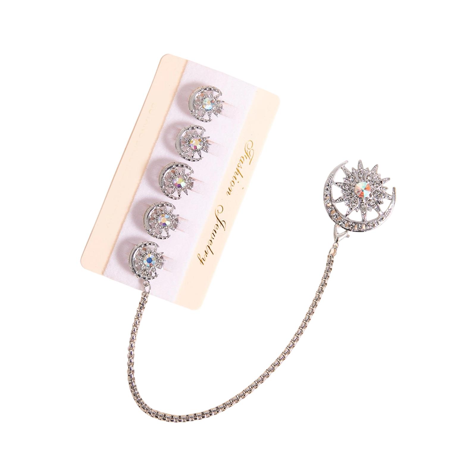 Набор металлических пуговиц с исламским символом звезды и полумесяца Элегантная бижутерия для мужской одежды Украшение и улучшение стиля 2 серебряный
Набор металлических пуговиц с исламским символом звезды и полумесяца Элегантная бижутерия для мужской одежды Украшение и улучшение стиля 2 серебряный