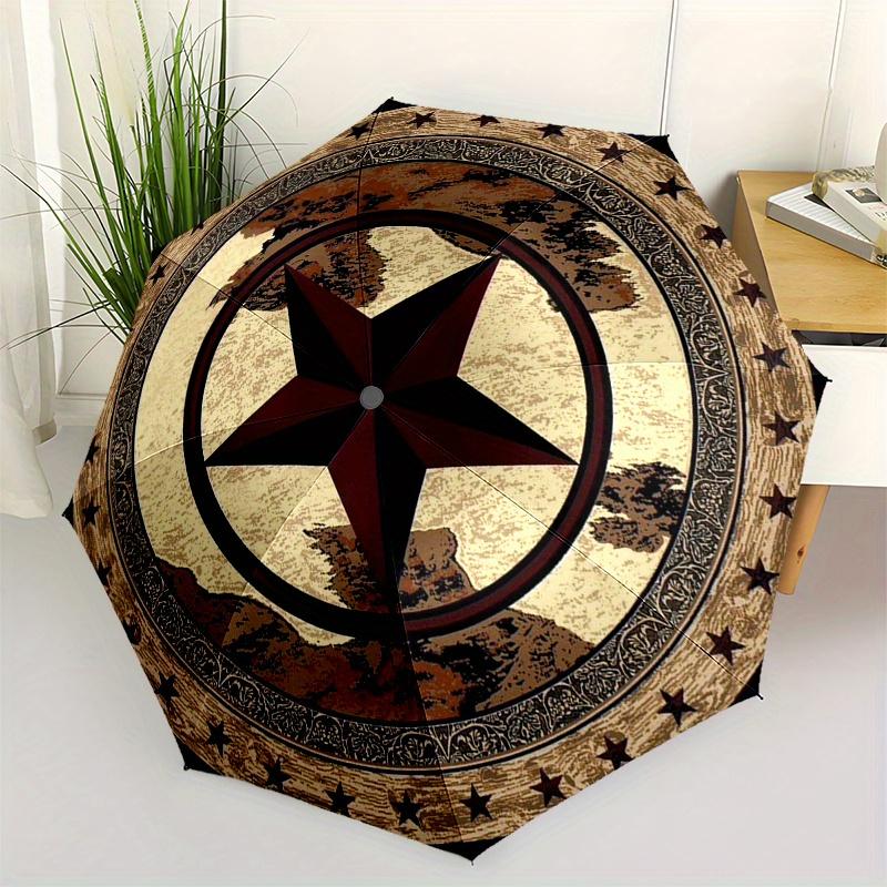 Western Star Area Rug, Rustic Home Decor Carpet Mat Umbrella, Cute Umbrella with Cute Design, Portable 3-Fold Compact Umbrella for Men & Women, Valent
Western Star Area Rug, Rustic Home Decor Carpet Mat Umbrella, Cute Umbrella with Cute Design, Portable 3-Fold Compact Umbrella for Men & Women, Valent