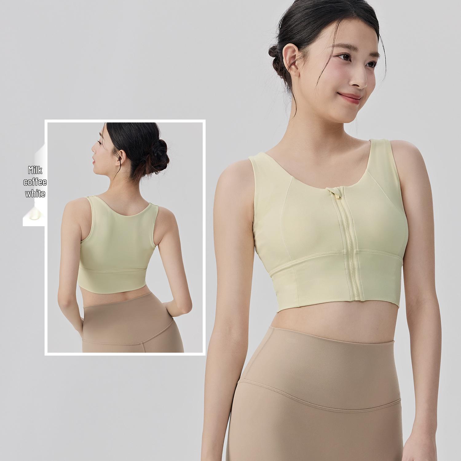 Women s High-Impact Sports Bra with Fixed Cups, Front Zip, Shockproof Design, Underarm Support, Yoga and Running Friendly. L
Women s High-Impact Sports Bra with Fixed Cups, Front Zip, Shockproof Design, Underarm Support, Yoga and Running Friendly. L