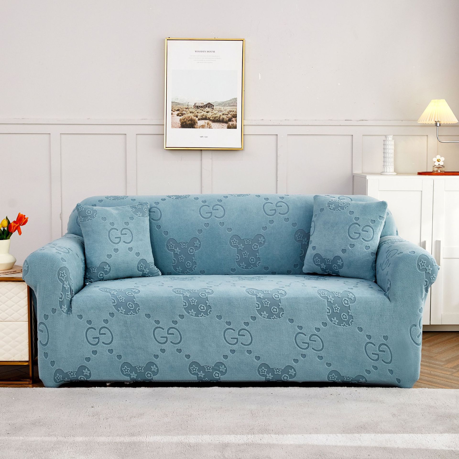 Бархатный трехмерный чехол для дивана, нескользящий одноместный двойной комбинированный универсальный эластичный чехол для дивана 90-140cm
Бархатный трехмерный чехол для дивана, нескользящий одноместный двойной комбинированный универсальный эластичный чехол для дивана 90-140cm