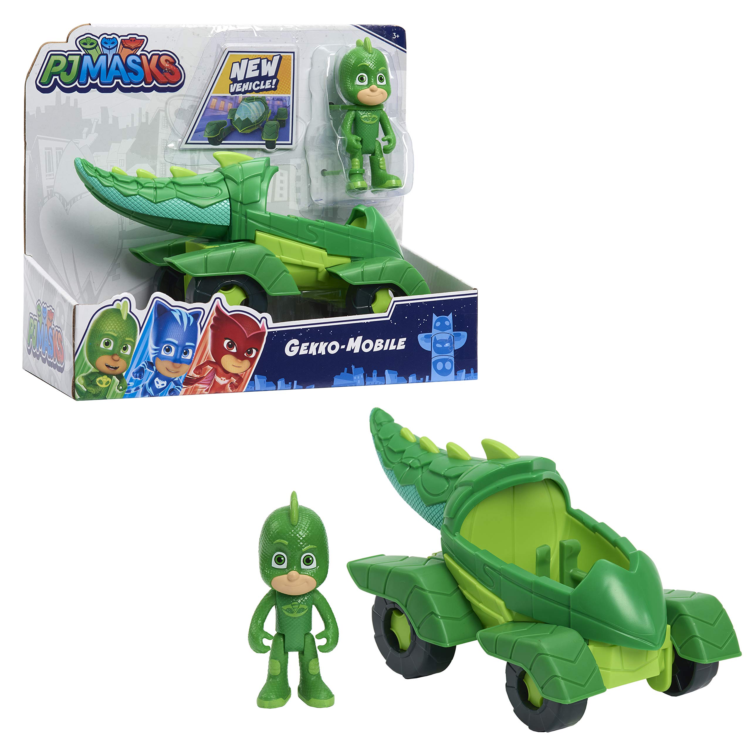 Just Play PJ Masks Gekko Gekko Mobile 2 Piece Movable Figure Vehicle Green & Set, зелений
Just Play PJ Masks Gekko Gekko Mobile 2 Piece Movable Figure Vehicle Green & Set, зелений