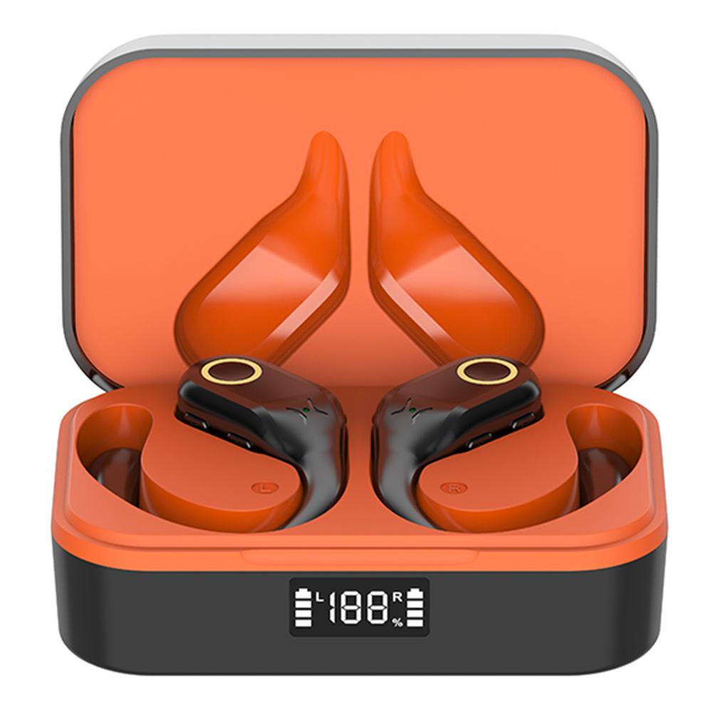 YW02 Bluetooth-compatible In-Ear Headset Headphone Wireless Earphone with Digital Display Charging Bin Black+Orange
YW02 Bluetooth-compatible In-Ear Headset Headphone Wireless Earphone with Digital Display Charging Bin Black+Orange