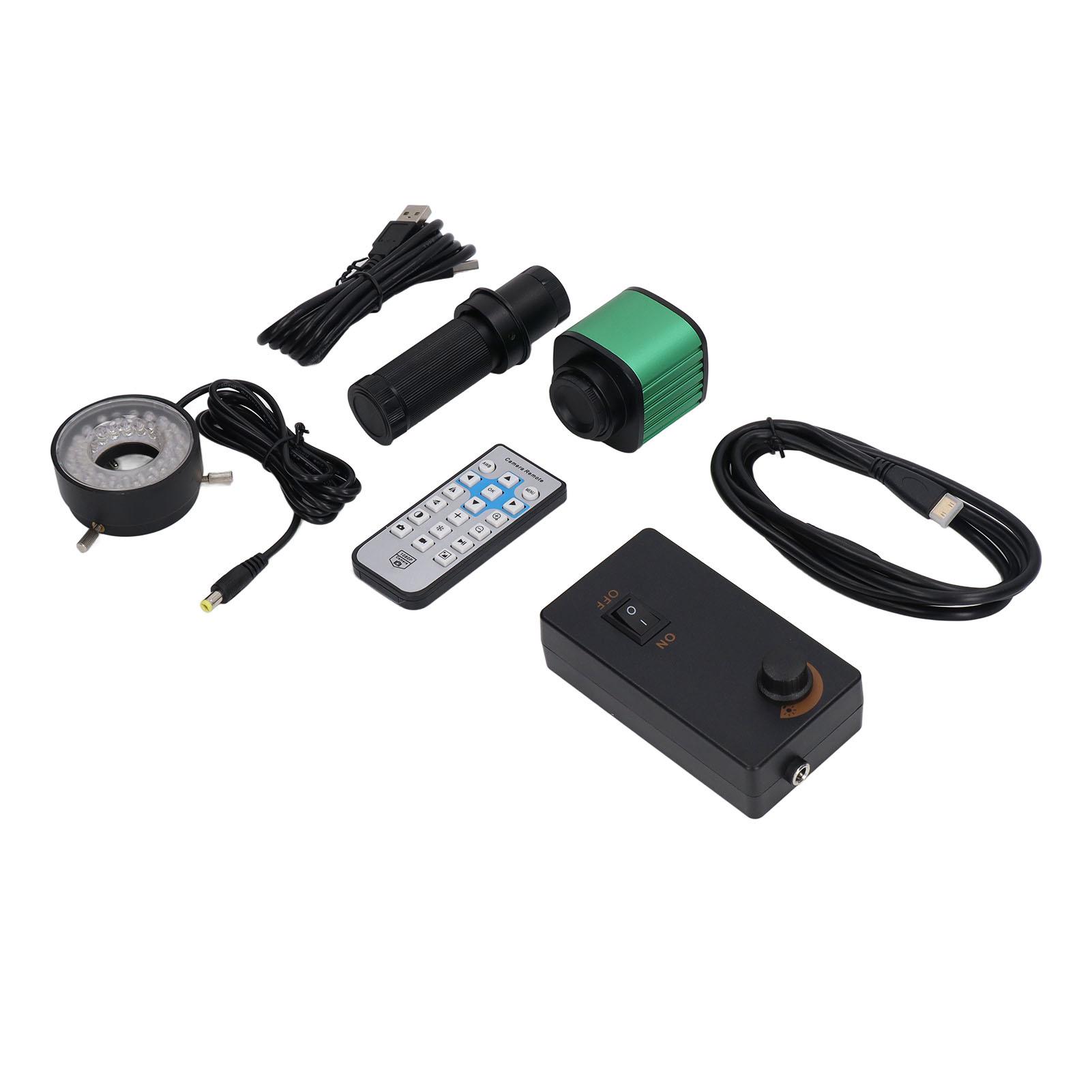 Industrial Microscope Kit with Ring Light 150X Lens Magnifier Inspection Camera 100‑240V EU Plug
Industrial Microscope Kit with Ring Light 150X Lens Magnifier Inspection Camera 100‑240V EU Plug