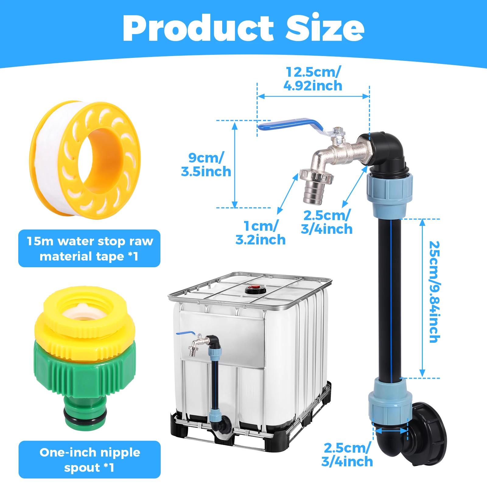 3/4Inch Outlet Tap IBC Adapter Multipurpose Hose Connection Replacement IBC Tank Accessories for 1000L IBC Container Rain Barrel 3/4
3/4Inch Outlet Tap IBC Adapter Multipurpose Hose Connection Replacement IBC Tank Accessories for 1000L IBC Container Rain Barrel 3/4