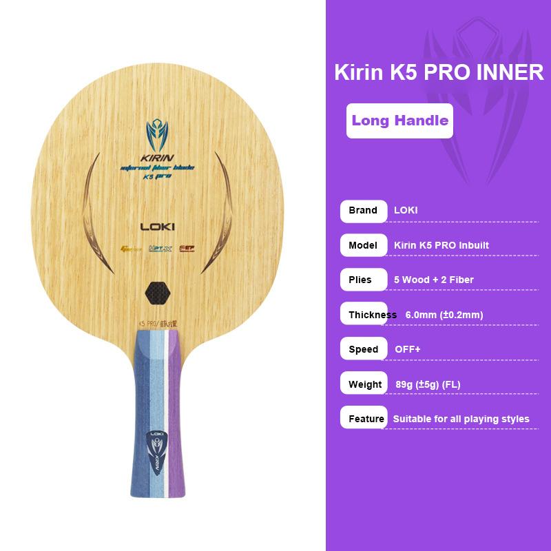 LOKI K5 PRO Table Tennis Blade 7-Ply 5 Wood 2 Carbon Ping Pong Paddle with 2 Carbon Fiber OFF+ Table Tennis Racket with Box
LOKI K5 PRO Table Tennis Blade 7-Ply 5 Wood 2 Carbon Ping Pong Paddle with 2 Carbon Fiber OFF+ Table Tennis Racket with Box