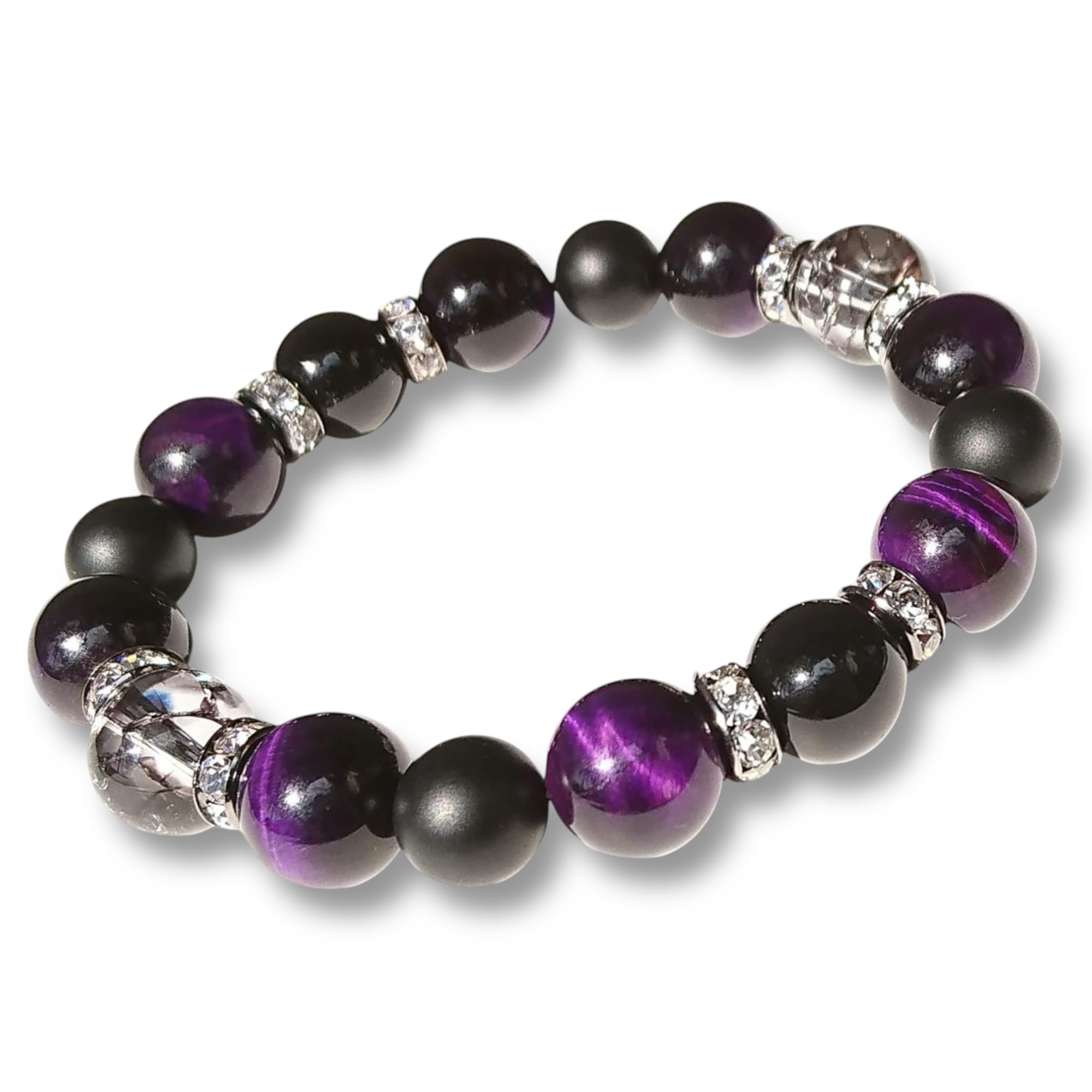 Natural stone power stone bracelet for men good money increase in Morion purple tiger eye matte onyx black crack crystal Comes with a drawstring bag фіолетовий
Natural stone power stone bracelet for men good money increase in Morion purple tiger eye matte onyx black crack crystal Comes with a drawstring bag фіолетовий