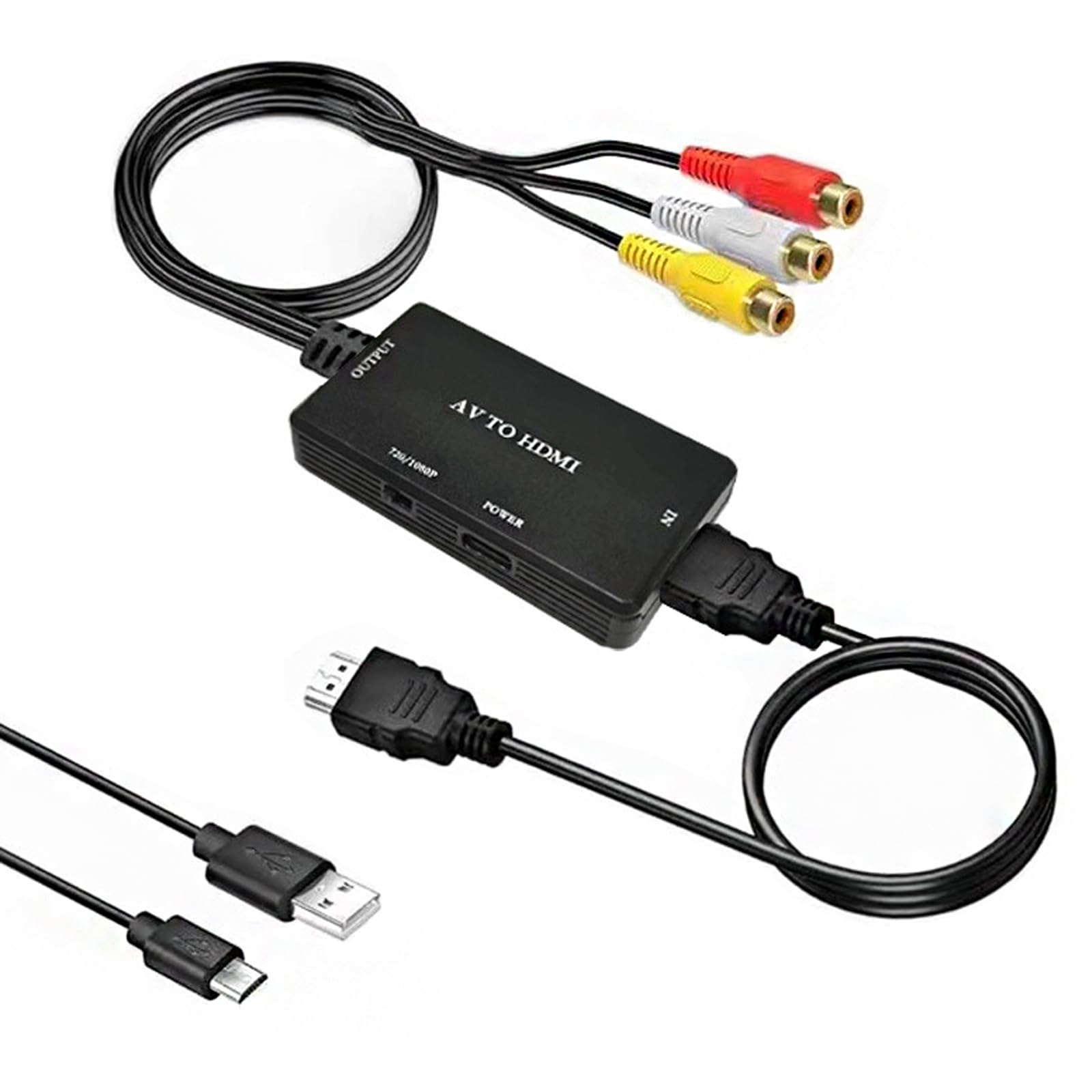BTtime RCA to HDMI conversion converter AV composite hdmi conversion adapter hdmi conversion Old recorders Old game consoles and other devices
BTtime RCA to HDMI conversion converter AV composite hdmi conversion adapter hdmi conversion Old recorders Old game consoles and other devices