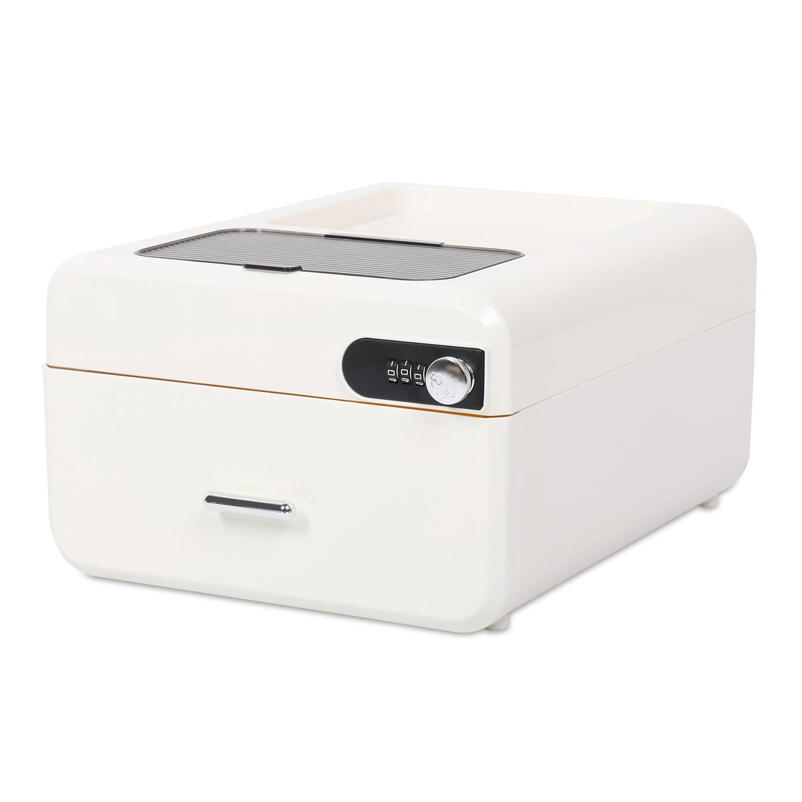 Lockable Storage Box Drawer Type Large Capacity Lockable Box with Combination Lock for Document Jewelry Offices Organizer білий
Lockable Storage Box Drawer Type Large Capacity Lockable Box with Combination Lock for Document Jewelry Offices Organizer білий