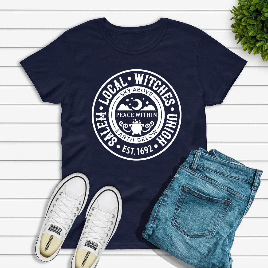 Футболка Local Witches Футболка на Хэллоуин Футболки Salem Local Witches Union Женская винтажная эстетическая одежда Футболки с графическим принтом XXXL темно-синий
Футболка Local Witches Футболка на Хэллоуин Футболки Salem Local Witches Union Женская винтажная эстетическая одежда Футболки с графическим принтом XXXL темно-синий