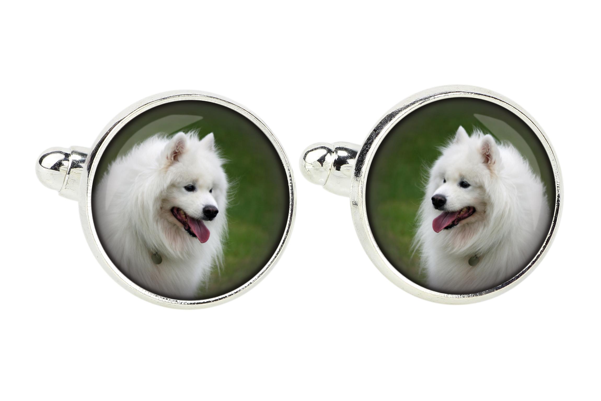 Samoyed, Bjelkier, Samoiedskaya Sobaka - cufflinks, a shirt accessory, a shirt pendant from the Art-Dog brand срібний
Samoyed, Bjelkier, Samoiedskaya Sobaka - cufflinks, a shirt accessory, a shirt pendant from the Art-Dog brand срібний