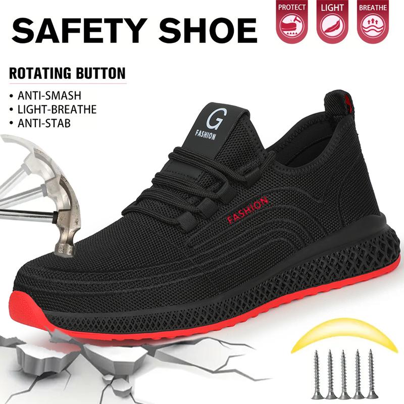 Work Safety Shoes Men Women Steel Toe Shoes Breathable Puncture-Proof Men Work Sneakers Boots Lightweight Safety Footwear Male 36
Work Safety Shoes Men Women Steel Toe Shoes Breathable Puncture-Proof Men Work Sneakers Boots Lightweight Safety Footwear Male 36