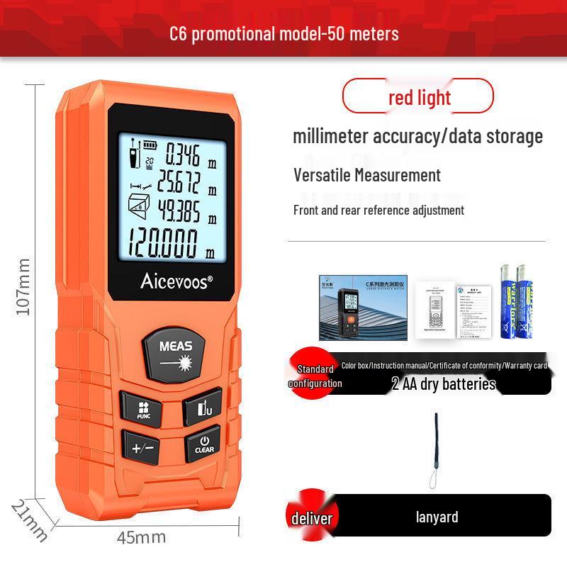 Aiwo Si High-Precision Infrared Laser Rangefinder & Electronic Measuring Tape
Aiwo Si High-Precision Infrared Laser Rangefinder & Electronic Measuring Tape