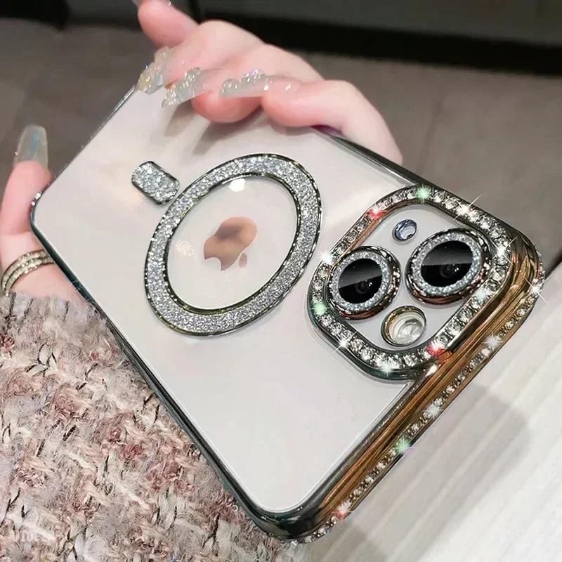 Прозрачный блестящий кристальный чехол для телефона для iPhone 17 Air 15 16 14 11 12 13 Pro Max Plus Для Magsafe Магнитная беспроводная зарядка Чехол For iphone12
Прозрачный блестящий кристальный чехол для телефона для iPhone 17 Air 15 16 14 11 12 13 Pro Max Plus Для Magsafe Магнитная беспроводная зарядка Чехол For iphone12
