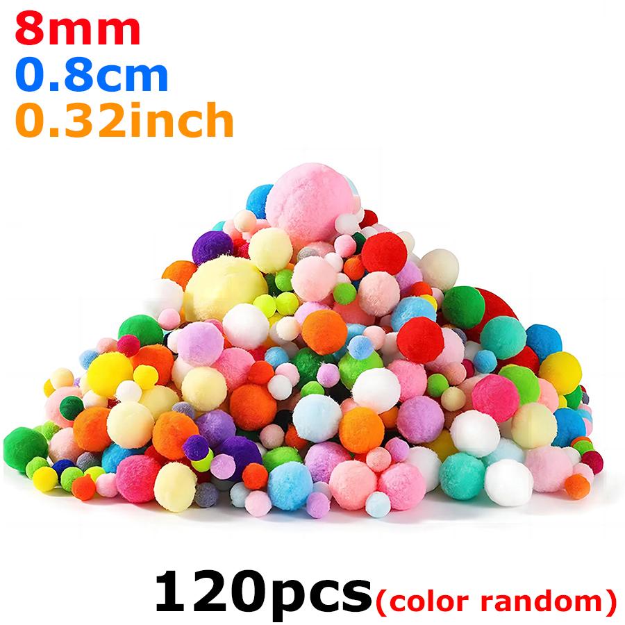 120pcs Craft Pompoms Assorted Sizes (8-30mm), Soft Fluffy High Elasticity Pom Poms Balls for DIY Art Home Decor Party Supplies
120pcs Craft Pompoms Assorted Sizes (8-30mm), Soft Fluffy High Elasticity Pom Poms Balls for DIY Art Home Decor Party Supplies