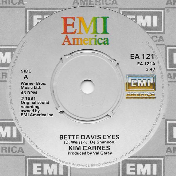 7inch Record KIM CARNES Bette Davis Eyes EA21 EMI America 1981 UK Pop Used
7inch Record KIM CARNES Bette Davis Eyes EA21 EMI America 1981 UK Pop Used