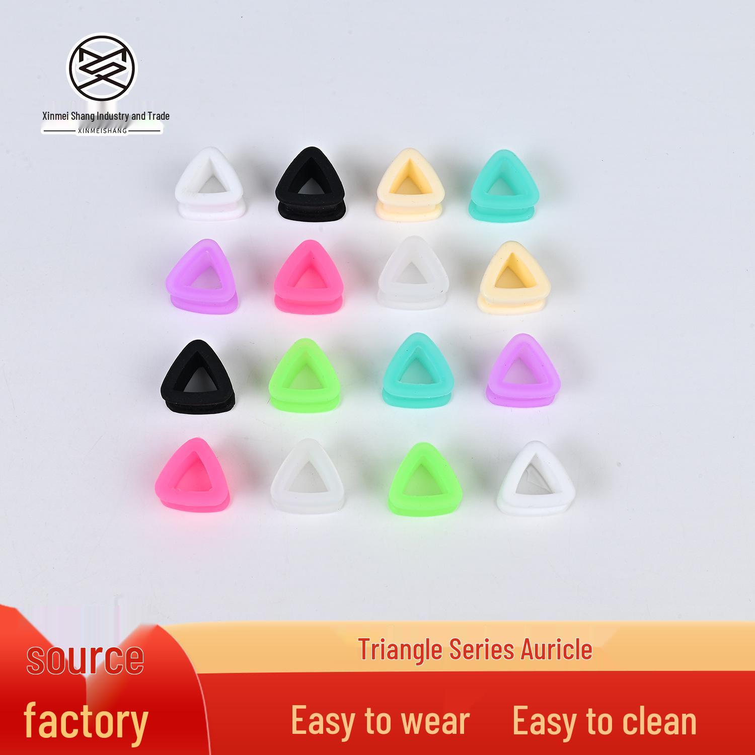 European & American Triangle Silicone Ear Gauge Expander: Trendy Shape Piercing Jewelry 6mm
European & American Triangle Silicone Ear Gauge Expander: Trendy Shape Piercing Jewelry 6mm