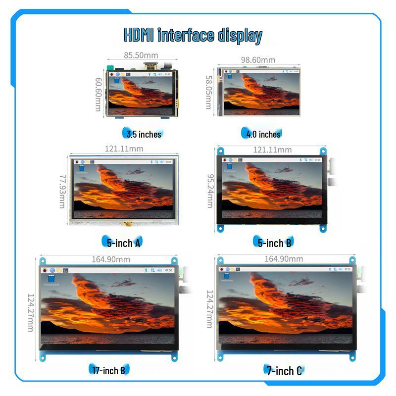 Raspberry Pi 4 HDMI Touchscreen: 3.5 , 4 , 5 , 7 with Resistive/Capacitive Options 3.5 inch HDMI
Raspberry Pi 4 HDMI Touchscreen: 3.5 , 4 , 5 , 7 with Resistive/Capacitive Options 3.5 inch HDMI