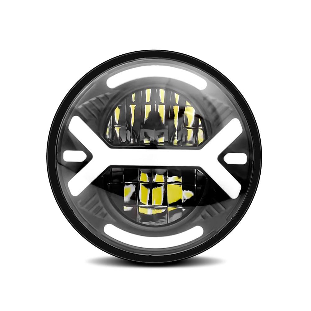 5,75-дюймовые круглые светодиодные фары для мотоцикла 200 Вт 20000 лм Высокая яркость 6000 К/3000 К дальний/ближний свет передняя фара IP67 водонепроницаемая чёрный
5,75-дюймовые круглые светодиодные фары для мотоцикла 200 Вт 20000 лм Высокая яркость 6000 К/3000 К дальний/ближний свет передняя фара IP67 водонепроницаемая чёрный