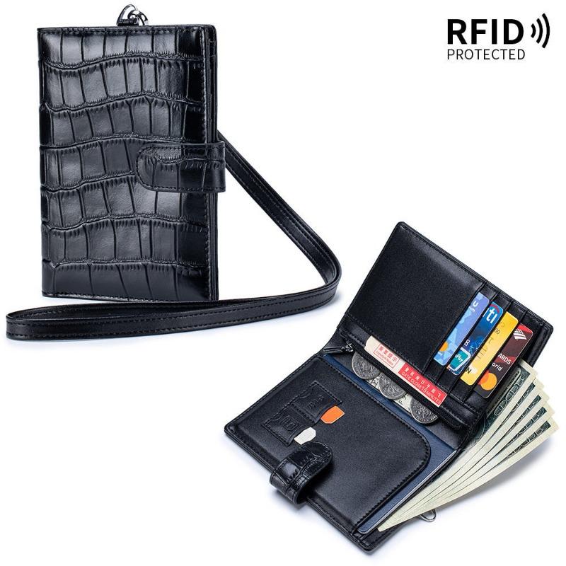 First layer cowhide alligator pattern neck type passport bag travel ticket clip leather fashion multi-functional wallet large capacity
First layer cowhide alligator pattern neck type passport bag travel ticket clip leather fashion multi-functional wallet large capacity