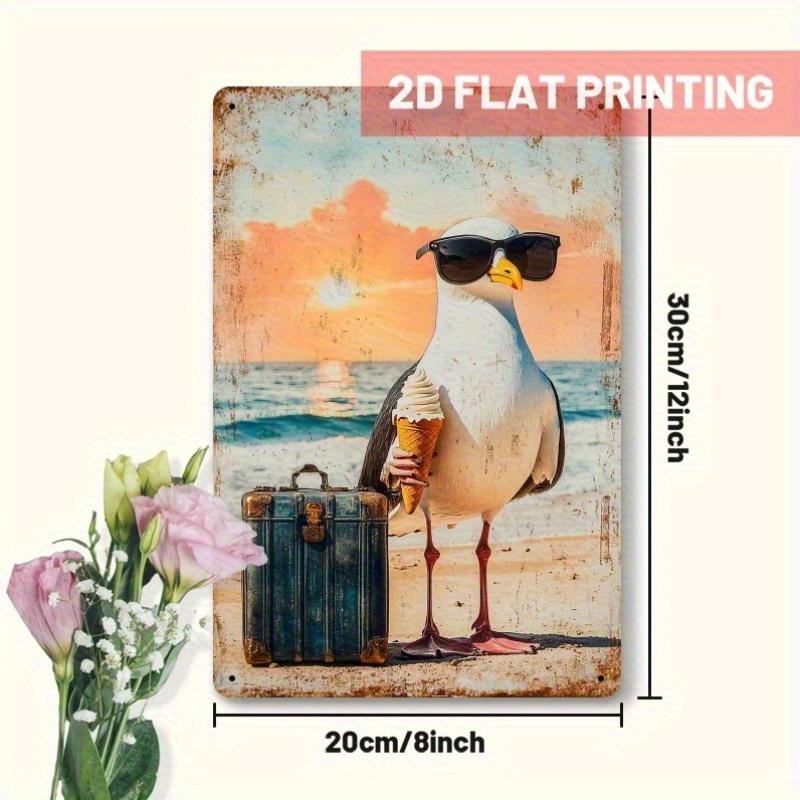 Vintage Traveler Seagull Metal Sign Funny Beach Wall Decor D Printed Iron Plaque xcm 20x30cm(7.8x11.8inch)
Vintage Traveler Seagull Metal Sign Funny Beach Wall Decor D Printed Iron Plaque xcm 20x30cm(7.8x11.8inch)
