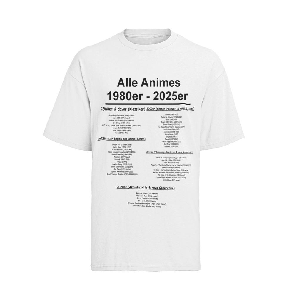 Alle Anime seit 1980 aufgelsitet 80s 90s Manga Otaku T-Shirt Herren Baumwolle 4XL
Alle Anime seit 1980 aufgelsitet 80s 90s Manga Otaku T-Shirt Herren Baumwolle 4XL