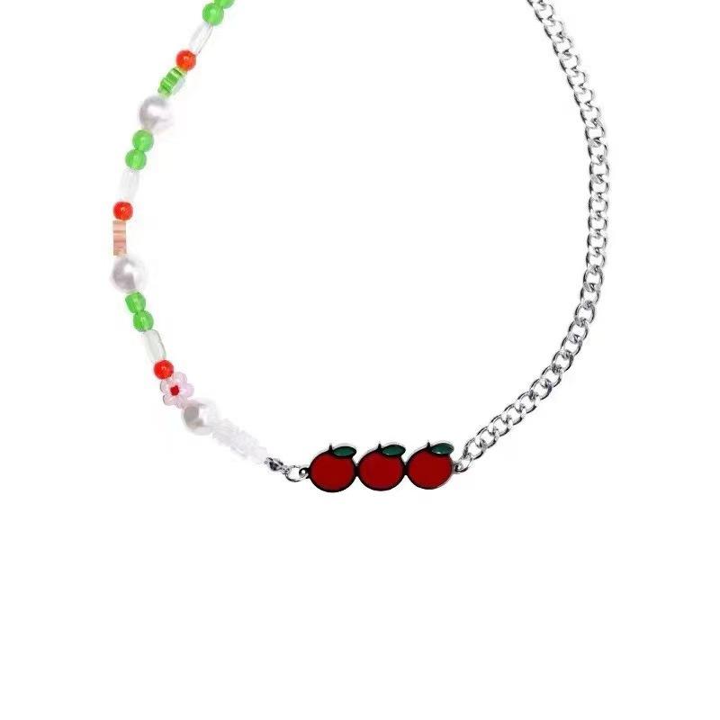 Dopamine candy color necklace female niche design splicing beaded neck chain simple collarbone chain necklace decoration summer
Dopamine candy color necklace female niche design splicing beaded neck chain simple collarbone chain necklace decoration summer