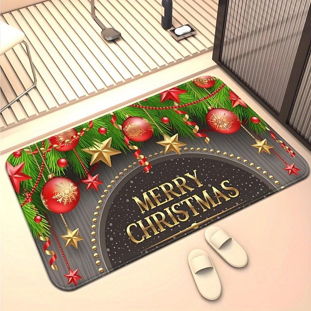 1pc Merry Christmas Doormat Decor , Holiday Indoor and Outdoor Rear Front Door Welcome Mat Winter Door Mat. 40x60cm
1pc Merry Christmas Doormat Decor , Holiday Indoor and Outdoor Rear Front Door Welcome Mat Winter Door Mat. 40x60cm