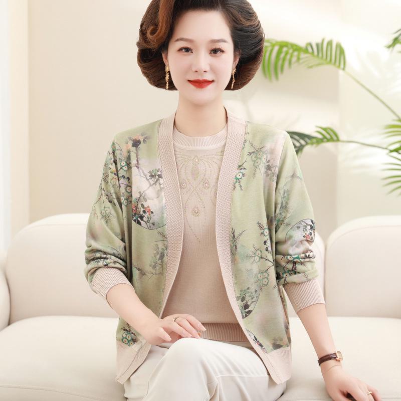 Spring Knit Two-Piece Cardigan Set for Middle-Aged Women 5XL (150-165 kg) зелений
Spring Knit Two-Piece Cardigan Set for Middle-Aged Women 5XL (150-165 kg) зелений