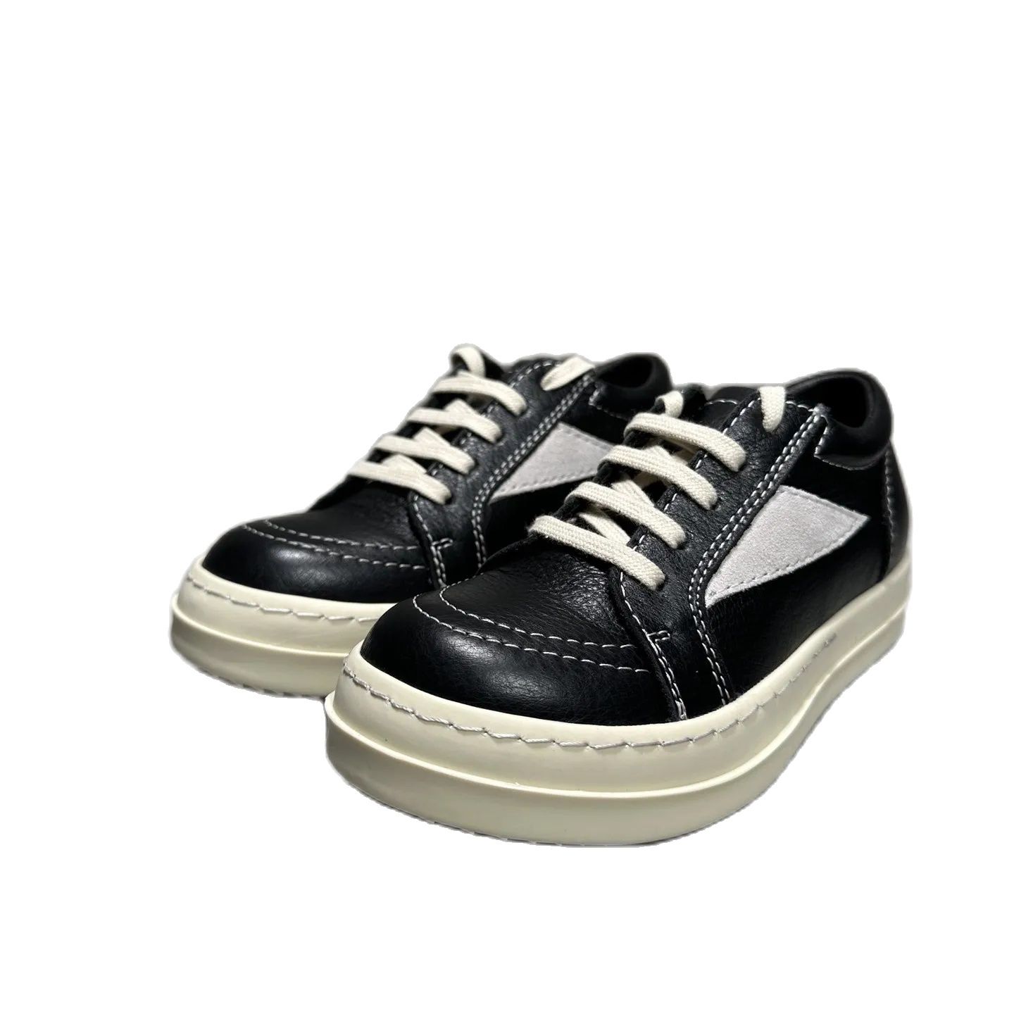 Kids Sneakers Girls Boys Leather Children Shoes Luxury Lace Up Casual Spring Streetwear Black White Boots 35
Kids Sneakers Girls Boys Leather Children Shoes Luxury Lace Up Casual Spring Streetwear Black White Boots 35