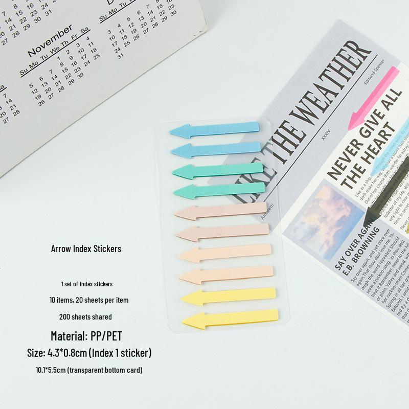 New Morandi Arrow Index Transparent Sticky Notes - Student Reading Marker Stickers
New Morandi Arrow Index Transparent Sticky Notes - Student Reading Marker Stickers