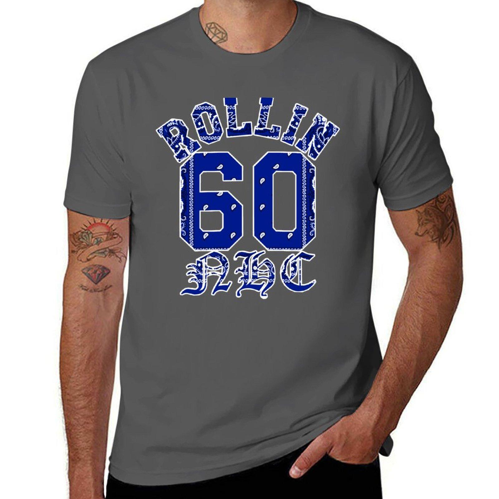 Rollin 60 NHC Neighborhood Crips Blue Bandana T-Shirt basketball graphic tees blue archive mens plain t shirts 4XL
Rollin 60 NHC Neighborhood Crips Blue Bandana T-Shirt basketball graphic tees blue archive mens plain t shirts 4XL