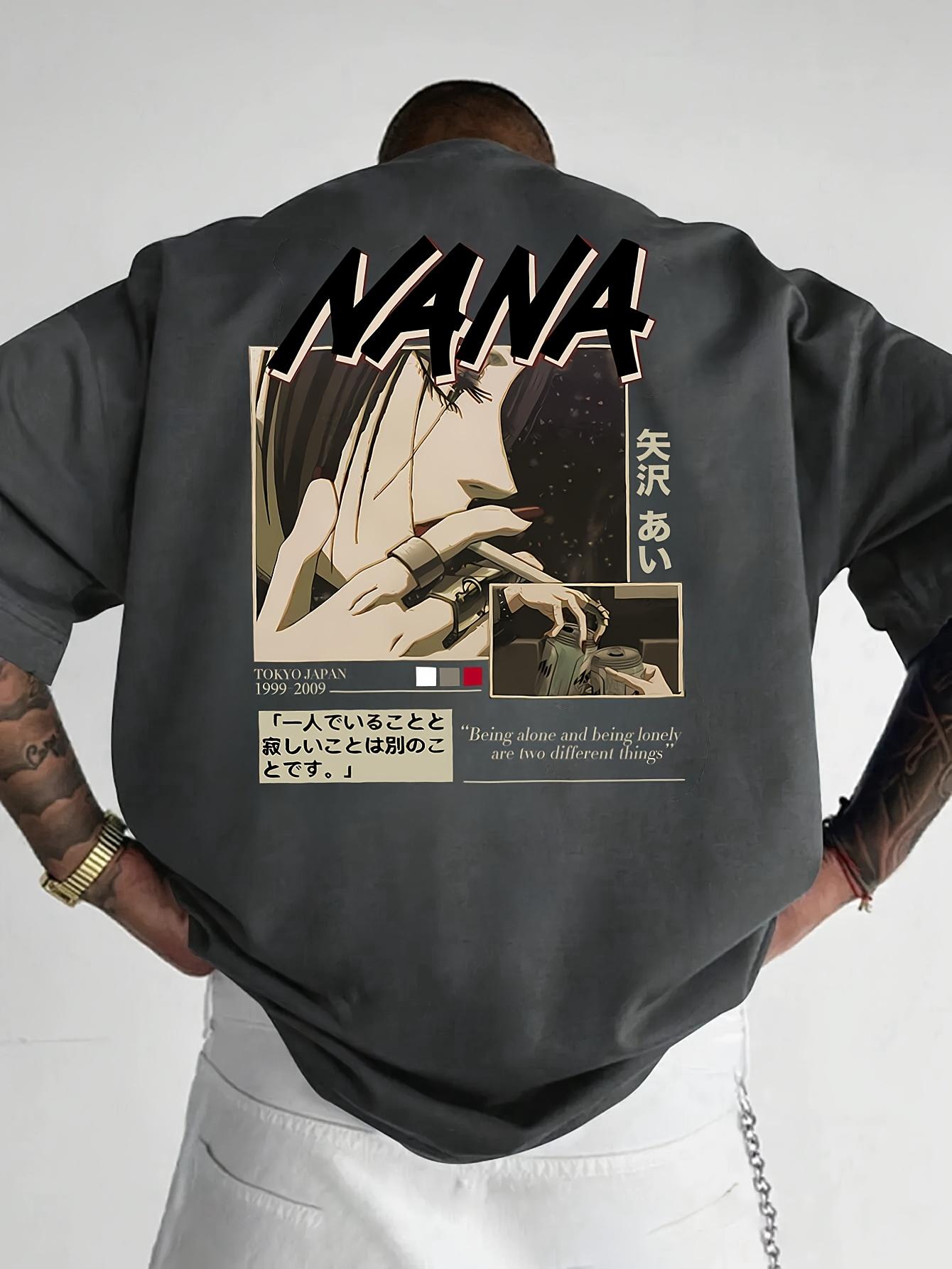 Mens Anime Pattern Tshirt NANA Comic Print Shortsleeved Loose Fitted Casual Round Neck 100 Cotton Easy Fashion Summer Street 4XL
Mens Anime Pattern Tshirt NANA Comic Print Shortsleeved Loose Fitted Casual Round Neck 100 Cotton Easy Fashion Summer Street 4XL