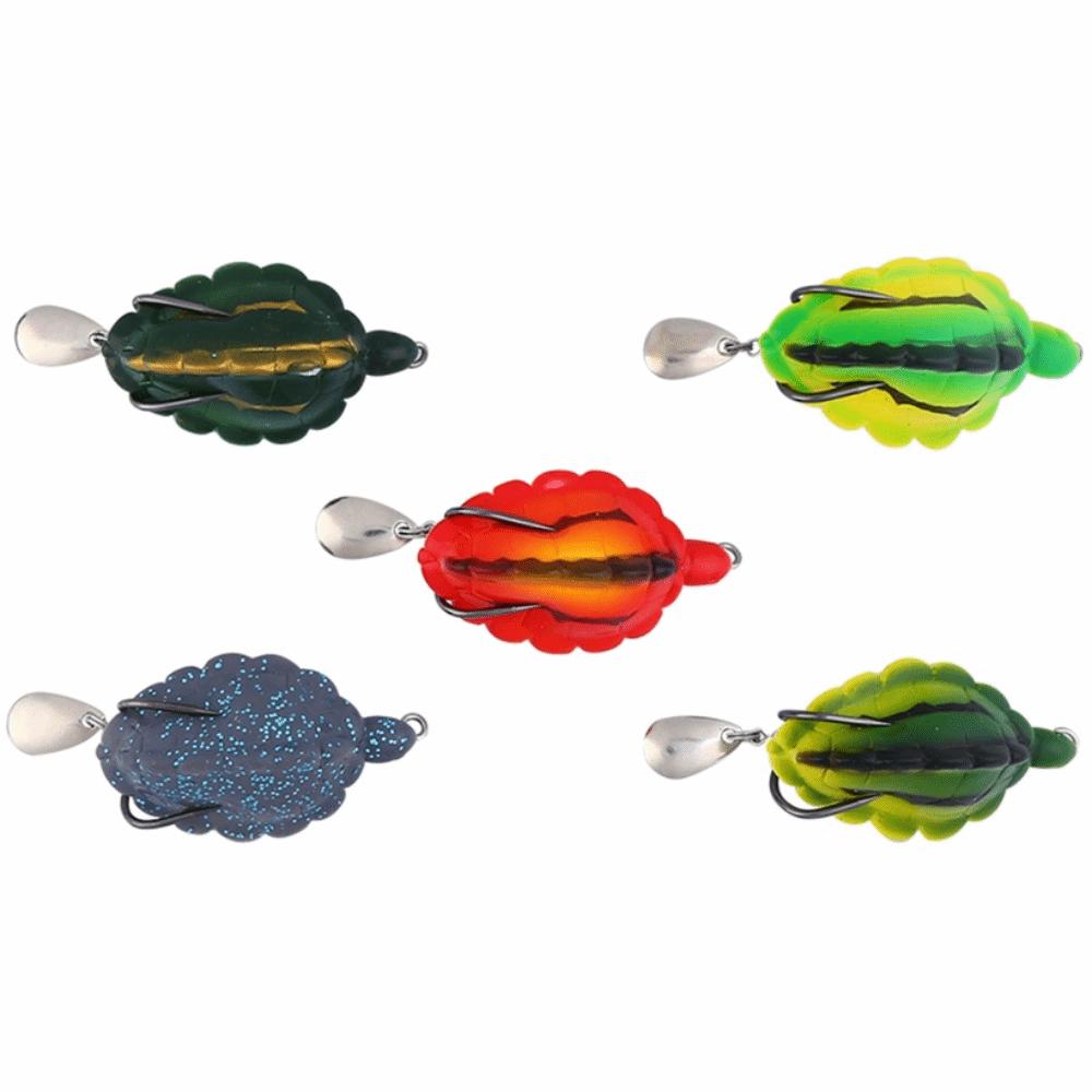 5PCS Silicone Turtle Fishing Baits Soft Double Hooks Longevity Turtle Bait 5.5cm with Sequins Artificial Fishing Lures
5PCS Silicone Turtle Fishing Baits Soft Double Hooks Longevity Turtle Bait 5.5cm with Sequins Artificial Fishing Lures