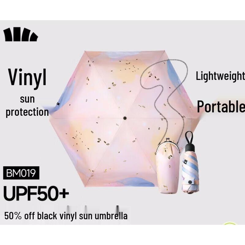 Beneunder UV Protection 5-Fold Pocket Sun & Rain Umbrella
Beneunder UV Protection 5-Fold Pocket Sun & Rain Umbrella