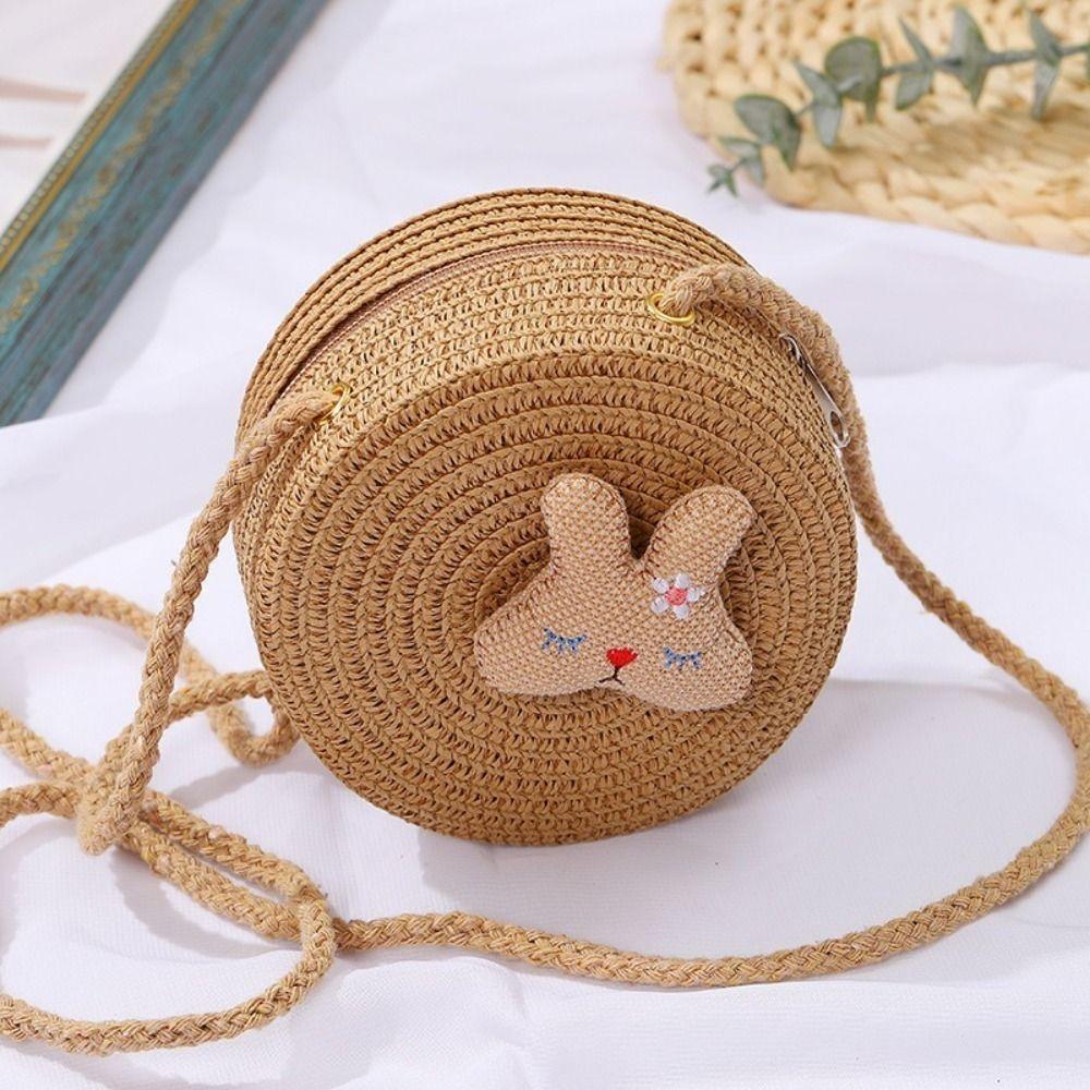 Woven Straw Straw Bag Shell Shape Shoulder Bags Coin Purse Handbag Kid Children Beige-bear
Woven Straw Straw Bag Shell Shape Shoulder Bags Coin Purse Handbag Kid Children Beige-bear