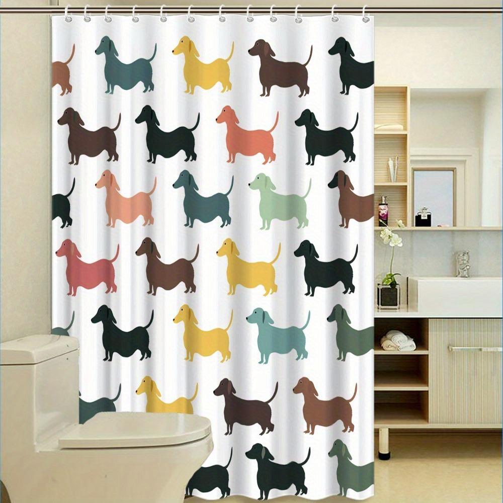 Colorful And Playful Dachshund Shower Curtain Washable Dirt-Resistant Shower Head Waterproof Polyester Bath Curtain W60H190(CM)-1 Pcs
Colorful And Playful Dachshund Shower Curtain Washable Dirt-Resistant Shower Head Waterproof Polyester Bath Curtain W60H190(CM)-1 Pcs