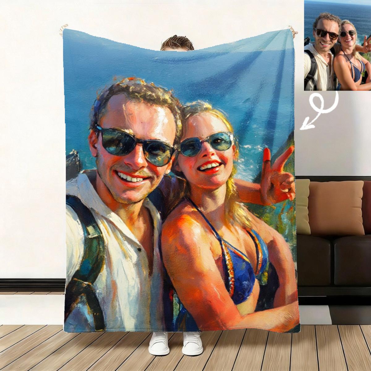 Custom Photo Flannel Blanket Choose Style For Couple Kids Girl Boy Pet Personalized Gift Blanket For Birthday Valentines Day 75x100cm
Custom Photo Flannel Blanket Choose Style For Couple Kids Girl Boy Pet Personalized Gift Blanket For Birthday Valentines Day 75x100cm