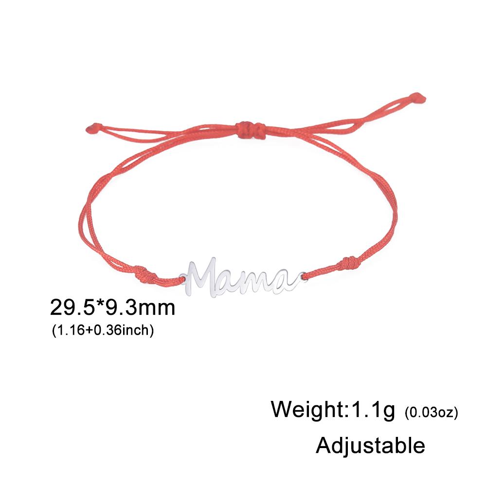 Teamer Letters Mama Pendant Bracelet Women Red Cord Bracelets Stainless Steel Jewelry Pulseras 2026 Mother s Day Gift wholesale
Teamer Letters Mama Pendant Bracelet Women Red Cord Bracelets Stainless Steel Jewelry Pulseras 2026 Mother s Day Gift wholesale