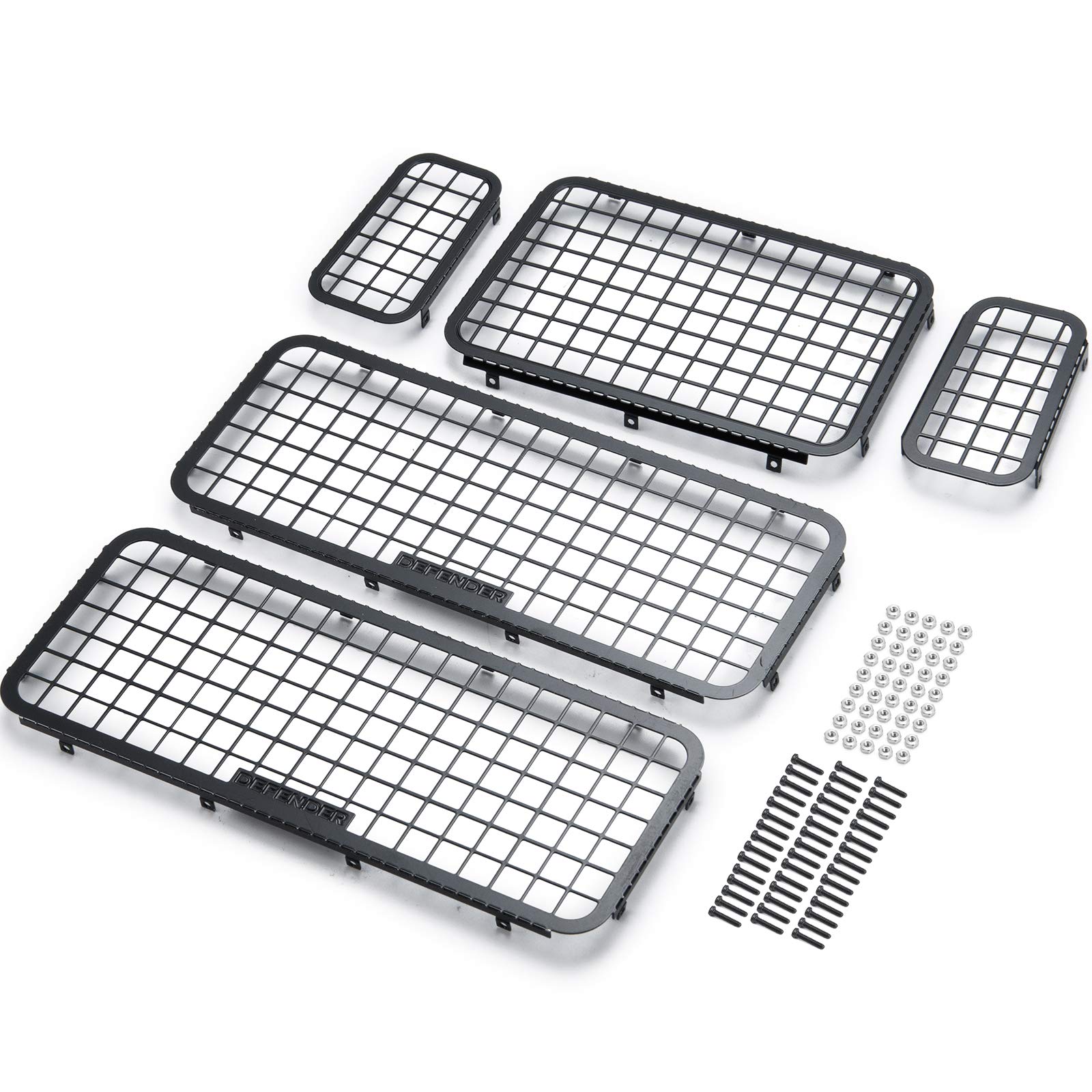 TRZX Stainless Steel RC Window Mesh Protective Net Mesh Window Cover for 1/10 Traxxas TRX-4 RC Crawler Car
TRZX Stainless Steel RC Window Mesh Protective Net Mesh Window Cover for 1/10 Traxxas TRX-4 RC Crawler Car