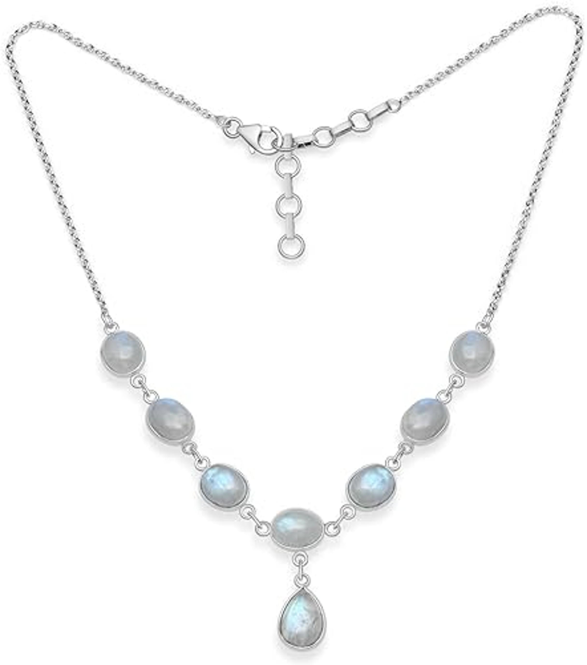 Solid 925 Sterling Silver Moonstone Gemstone Necklace Handmade Boho Jewelry 18 Inch Necklace 18 inch adjustable
Solid 925 Sterling Silver Moonstone Gemstone Necklace Handmade Boho Jewelry 18 Inch Necklace 18 inch adjustable