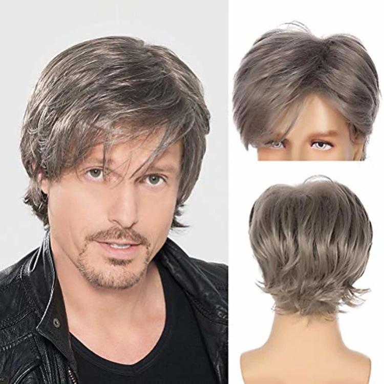 Synthetic Short Straight Wigs for Men Brown Wig with Bangs Natural Old Man Wig Male Korean Boy Cosplay Costume Party серый
Synthetic Short Straight Wigs for Men Brown Wig with Bangs Natural Old Man Wig Male Korean Boy Cosplay Costume Party серый