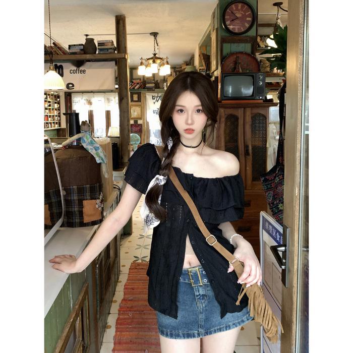 Женская летняя рубашка большого размера на одно плечо: Утягивающий, уникальный дизайн с разрезами, модный образ горячей девушки XL
Женская летняя рубашка большого размера на одно плечо: Утягивающий, уникальный дизайн с разрезами, модный образ горячей девушки XL